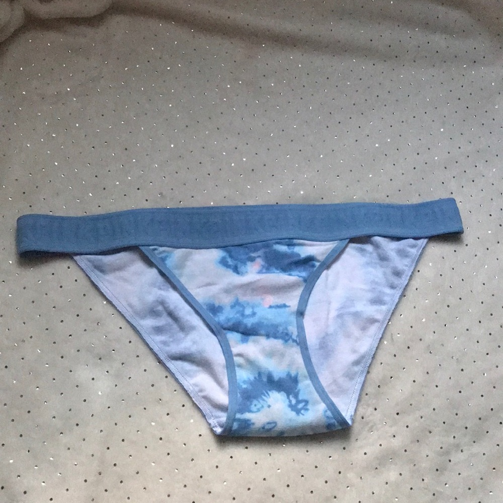 Blue and white tye dye bikini style underwear